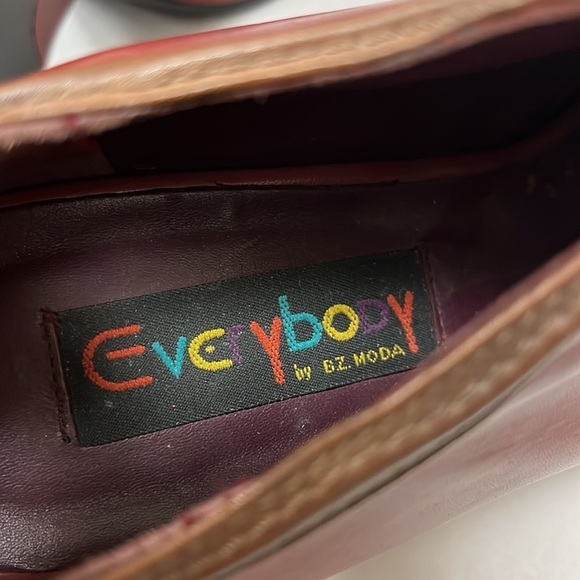 Everybody by BZ Moda Red‎ Leather Heeled Booties Art to Wear Comfort Shoes EU 41 - Picture 12 of 12